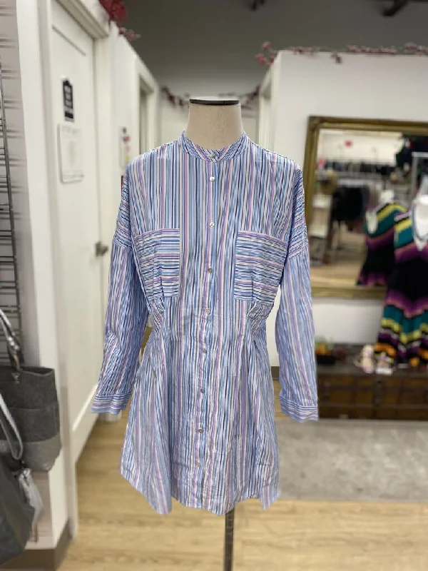 Zara pleated waist dress L Tunics Yoga stretchy
