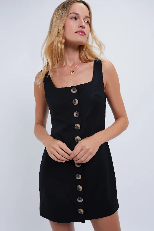 Black Lecce Dress Tunics Denim casual