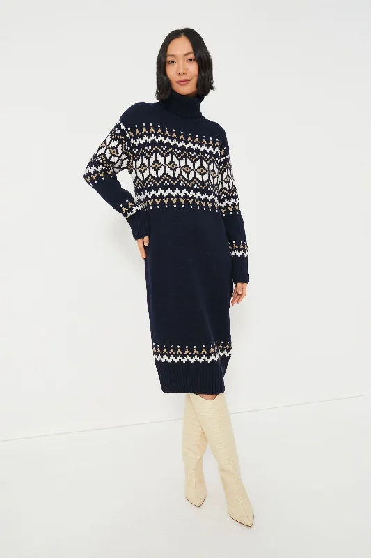 Navy Patrisse Knit Dress Casual Short Summer