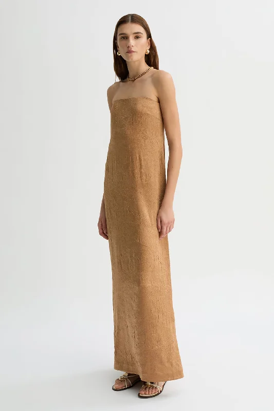 ALMA STRAPLESS DRESS Tunics Velvet soft