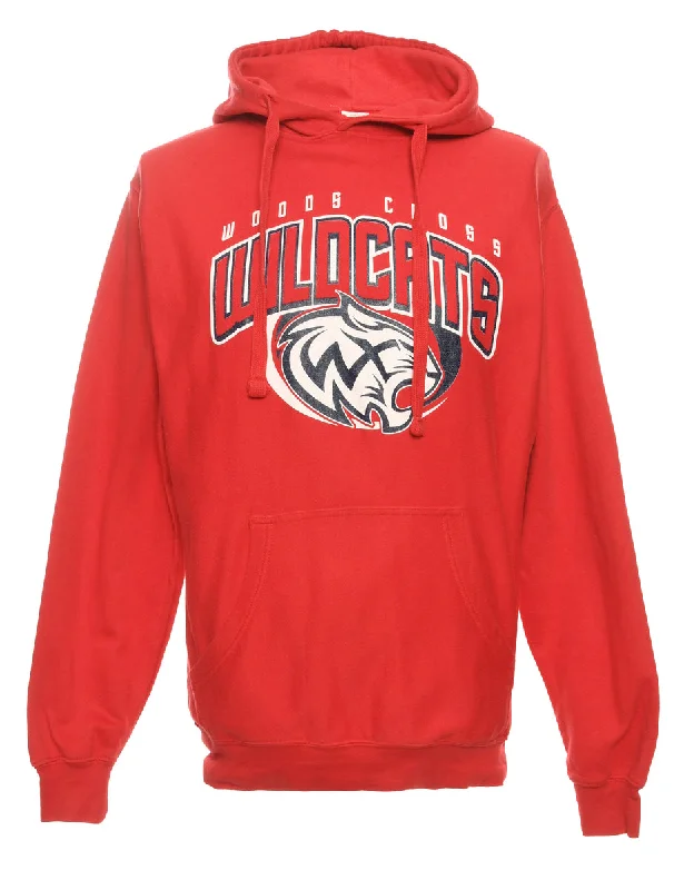 Wildcats Sports Sweatshirt - M Hoodie with Typography Text Message