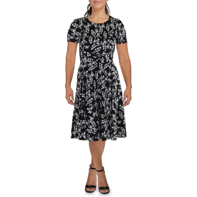 Womens Polyester Fit & Flare Dress Tunics Chinos classic