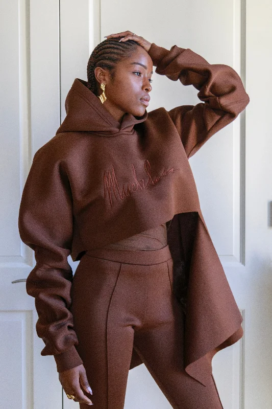 Classic Slashed Hoodie Hoodie with Logo Branding Identity