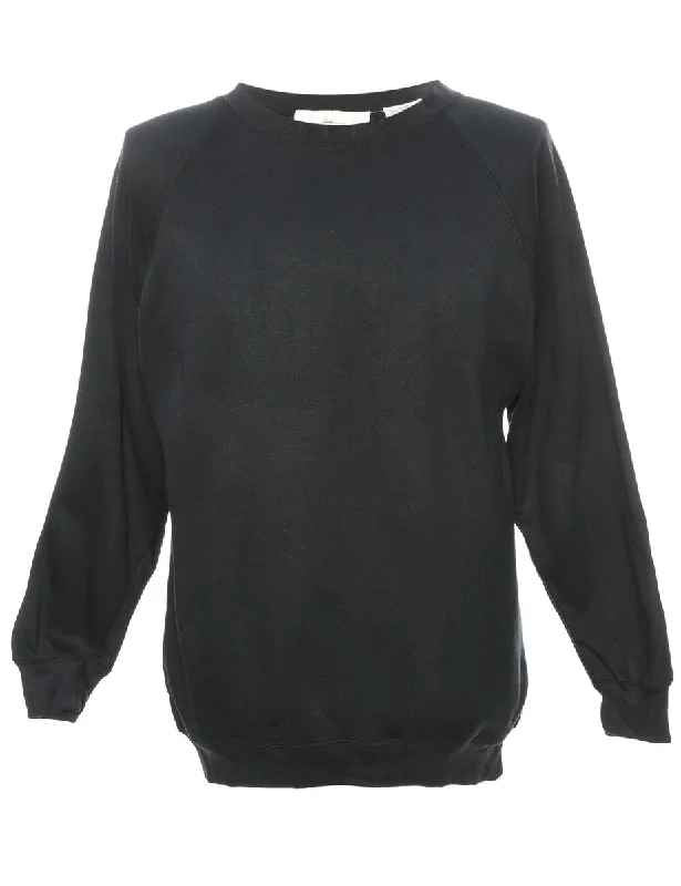 Plain Sweatshirt - M Hoodie with Zipper Versatile Modern