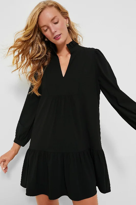 Black Crepe Palmerston Dress Tunics Business professional