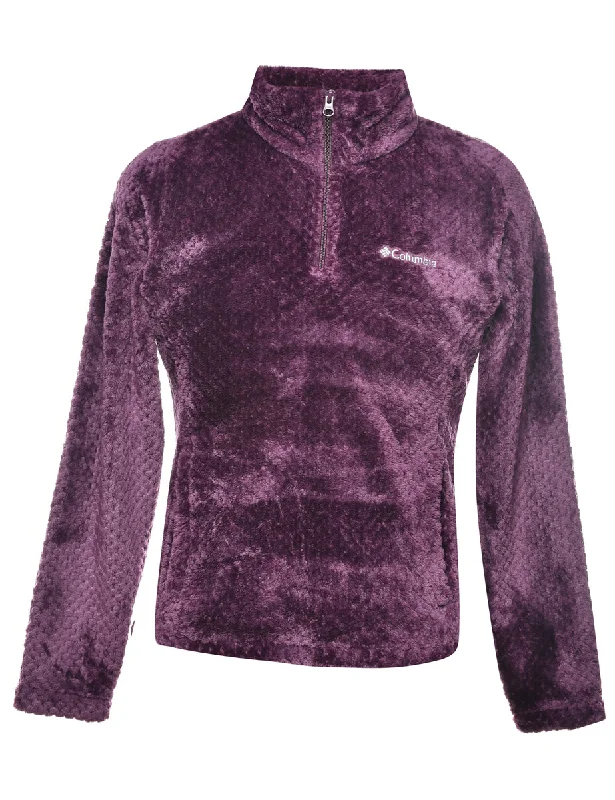 Columbia Fleece Sweatshirt - M Cotton Hoodie Fleece Lining Warmth