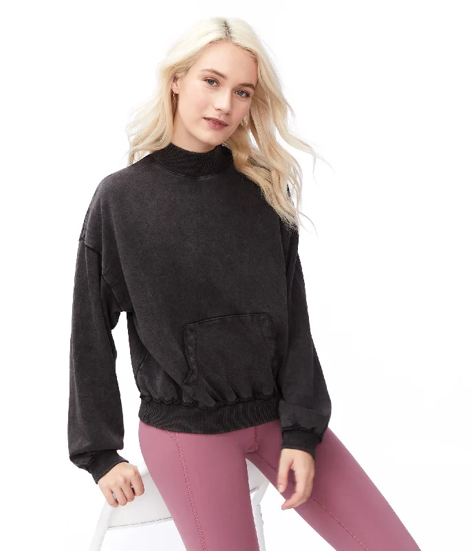 Aeropostale Oversized Mock-Neck Sweatshirt*** Hoodie with V-Neck Classic Versatile
