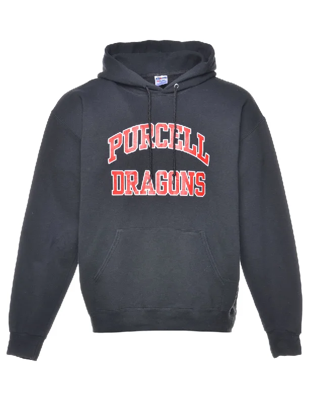 Football Purcell Dragons Printed Hoodie - L Hoodie with Reflective Safety Nightwear