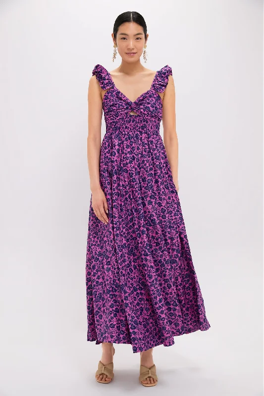 Exclusive Purple Ibukun Dress Tunics Cozy comfortable