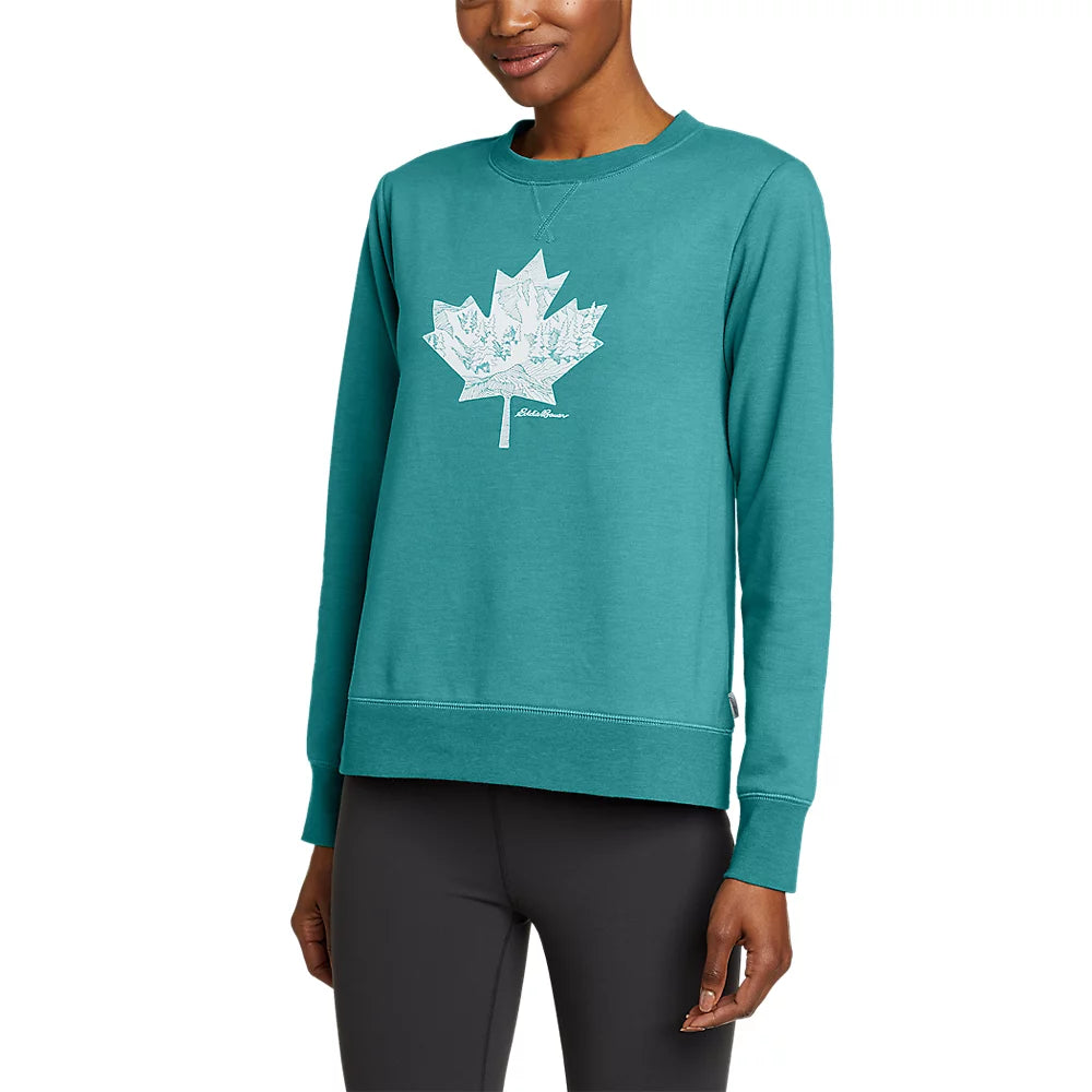 Women's Canada Maple Leaf Sweatshirt Hoodie with Typography Text Message