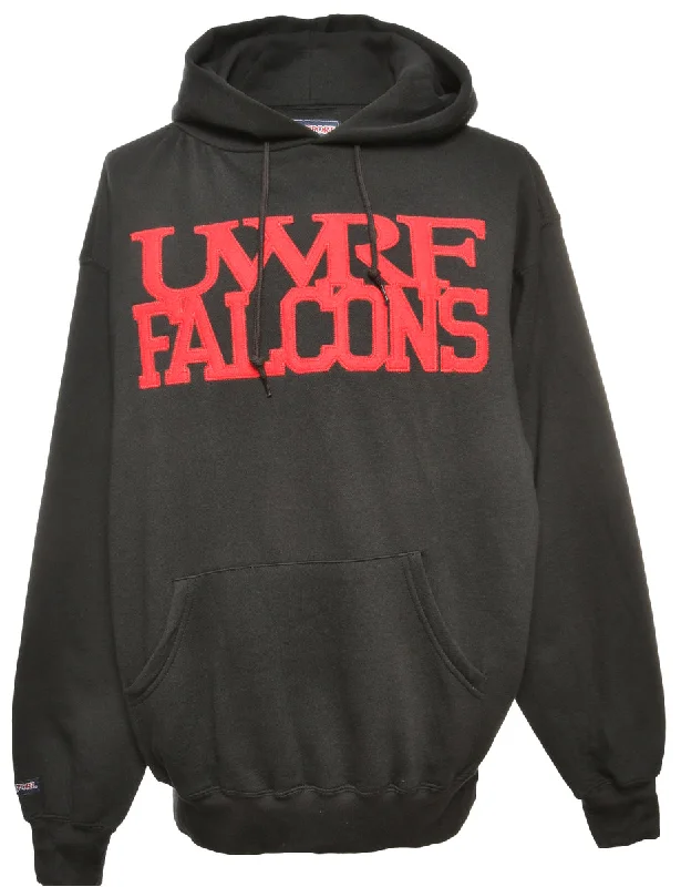 UWRE falcons Hooded Sports Sweatshirt - L Zip Hoodie Drawstring Kangaroo Pocket