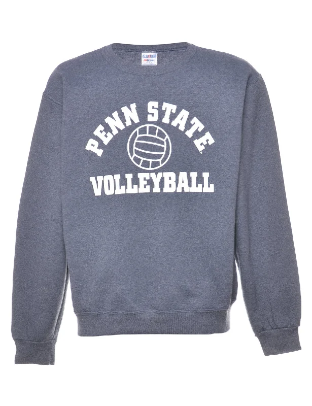 Jerzees Penn State Printed Sweatshirt - M Hoodie with Ribbed Cuffs Snug Fit Comfort