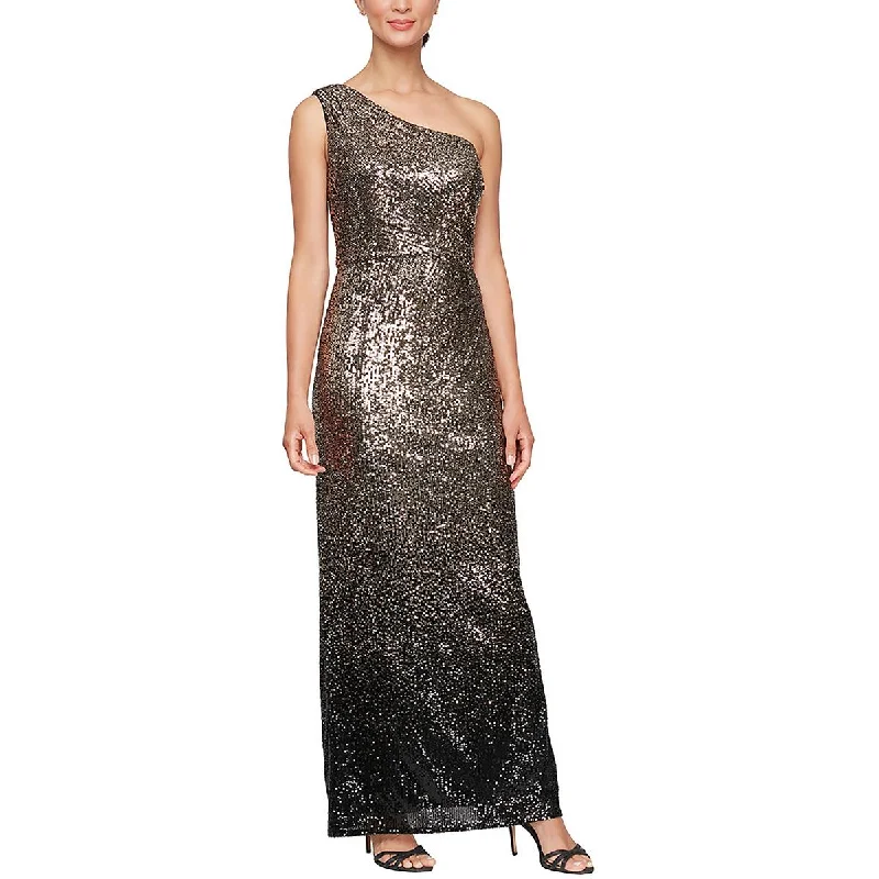Womens Back Slit Cold Shoulder Evening Dress Tunics Polka dots