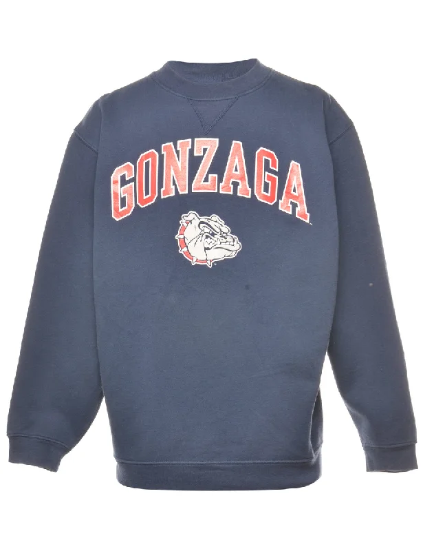 Gonzaga Printed Sweatshirt - M Hoodie with Drawcord Adjustable Secure