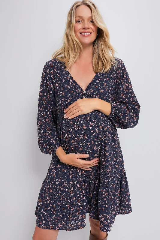 Navy Poetry Floral The Kelsey Dress Tunics Brand named