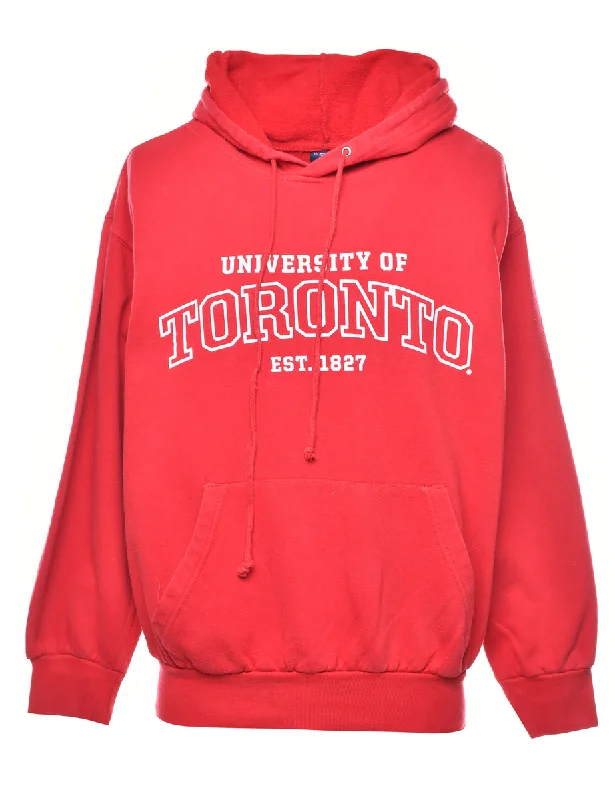MV Sport Toronto Printed Hoodie - S Hoodie with Drop Shoulder Relaxed Streetwear