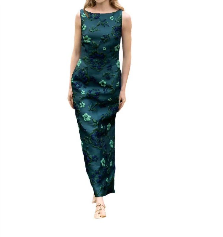 Easy Dress In Green Monochrome Floral Tunics Recommended stylist