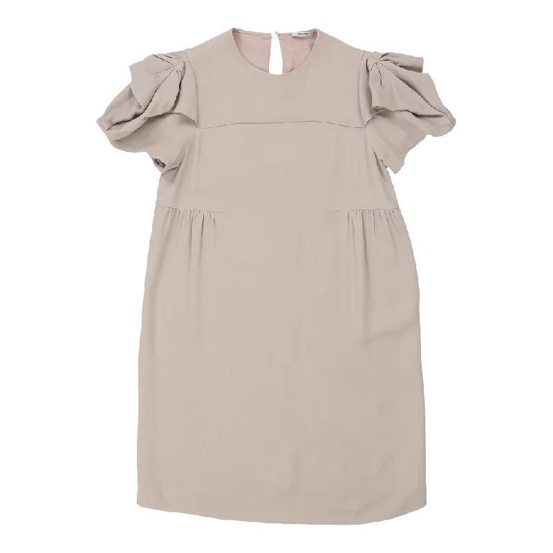 Miu Miu Dress - Medium Beige Viscose empire Waist empire