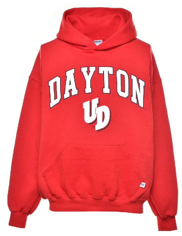 Russell Athletic Dayton UD Hoodie - L Hoodie with Ribbed Hem Stretchable Secure