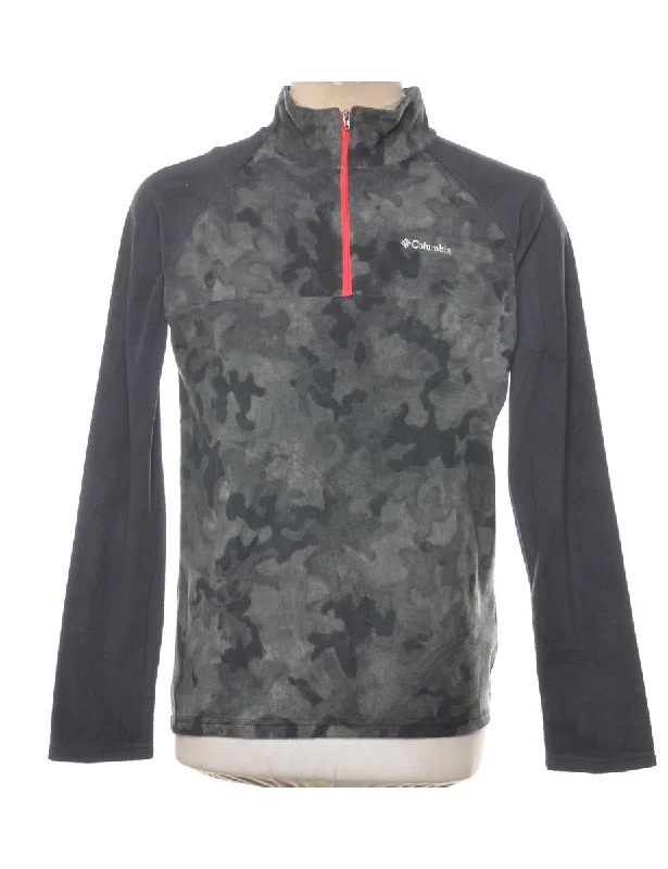Columbia Fleece Sweatshirt - XL Graphic Hoodie Design Print