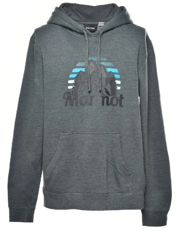 Marmot Printed Hoodie - M Hoodie with Velcro Closure Adjustable Secure