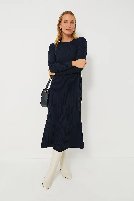 Navy Eletta Dress Tunics Mesh breathable