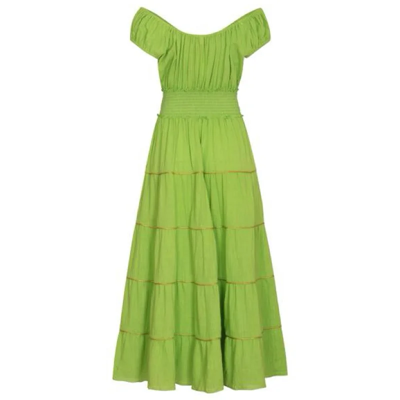 The West Village Meadow Dress Green Tunics Party sparkling