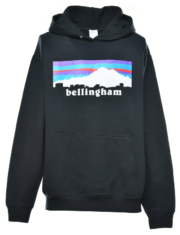 Bellingham Printed Hoodie - M Hoodie with Cuffed Sleeves Snug Secure