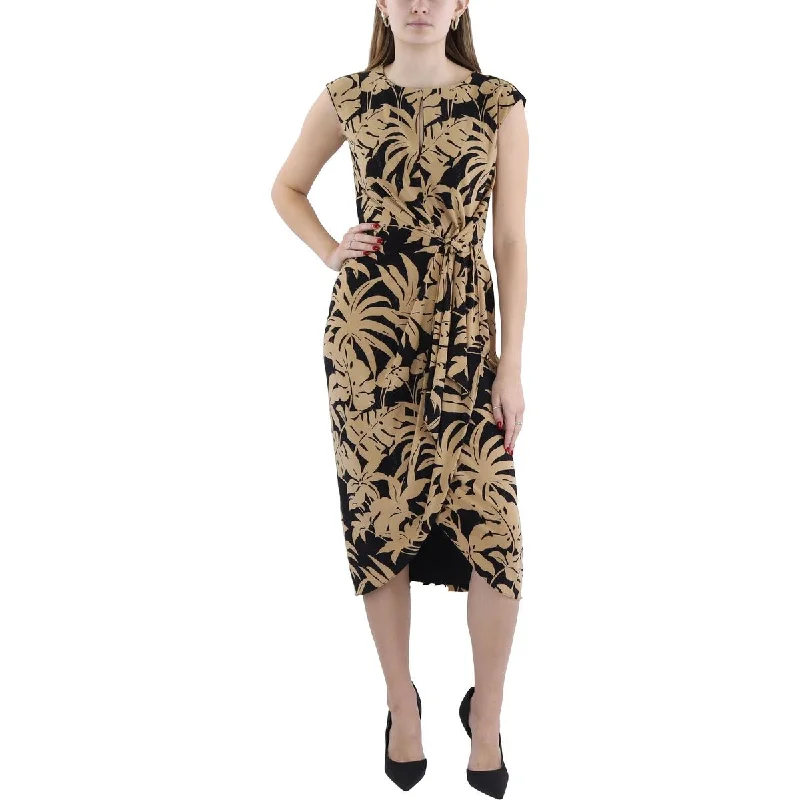 Womens Wrap Sleeveless Wrap Dress Tunics Bestseller popular