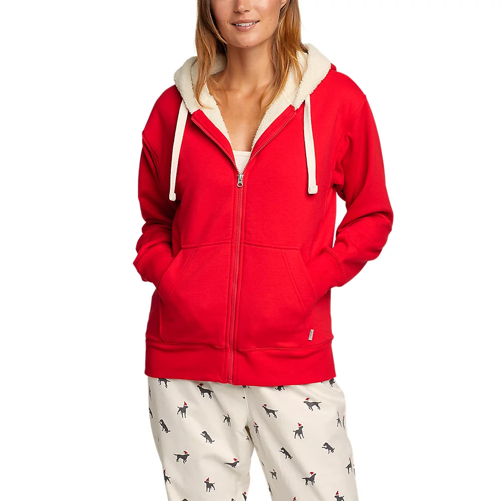 Women's Cabin Fleece Long-Sleeve Hoodie Hoodie with Camouflage Military Edgy