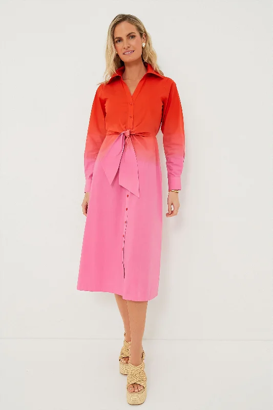 Sunset Orange Kate Dress Tunics Travel practical