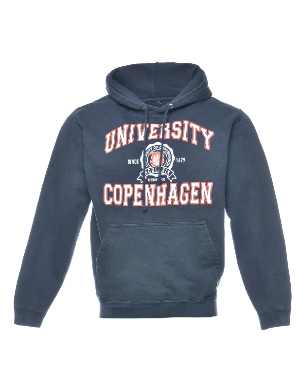The University of Copenhagen Printed Hoodie - S Hoodie with Pastel Soft Subtle