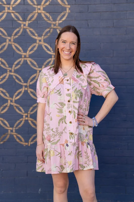 Botanical Butter Dress Tunics Formal black