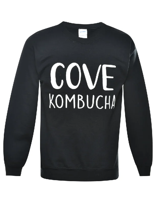 Cove Kombucha Printed Sweatshirt - S Hoodie with Stripes Bold Sporty