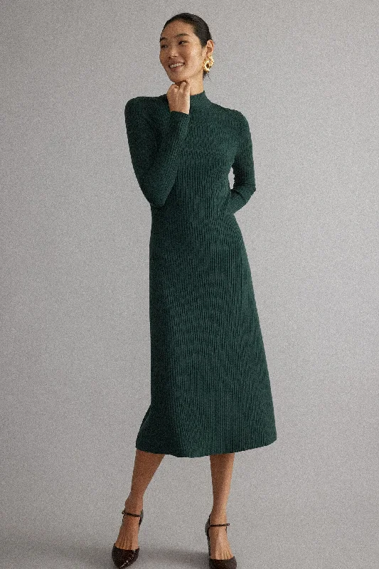 Cypress Knit Conrad Midi Swing Dress Tunics Wedding white