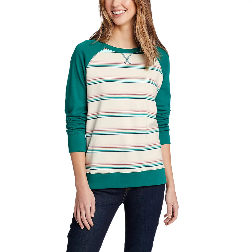 Women's Legend Wash Sweatshirt - Stripe Oversized Hoodie Comfort Casual