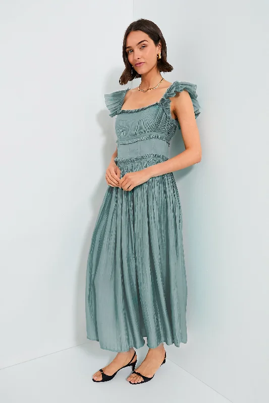 Sage Risa Ramie Flutter Sleeve Dress Tunics Essential wardrobe