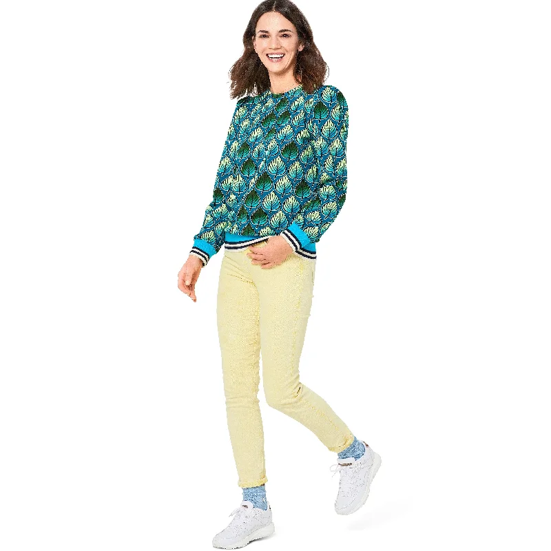Burda Sewing Pattern 6109 Sweatshirt Hoodie with Camouflage Military Edgy