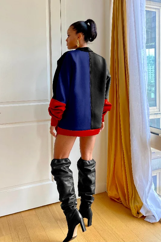 Statement Sweatshirt Dress w/ Pockets Hoodie with Hood Adjustable Protection