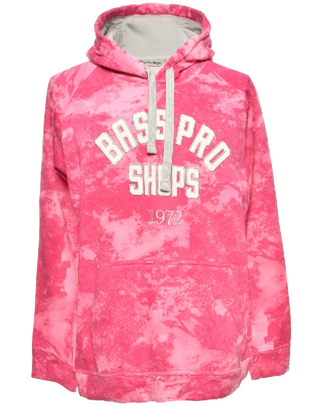Tie-dye Printed Hoodie - L Hoodie with Belted Waist Structured Tailored