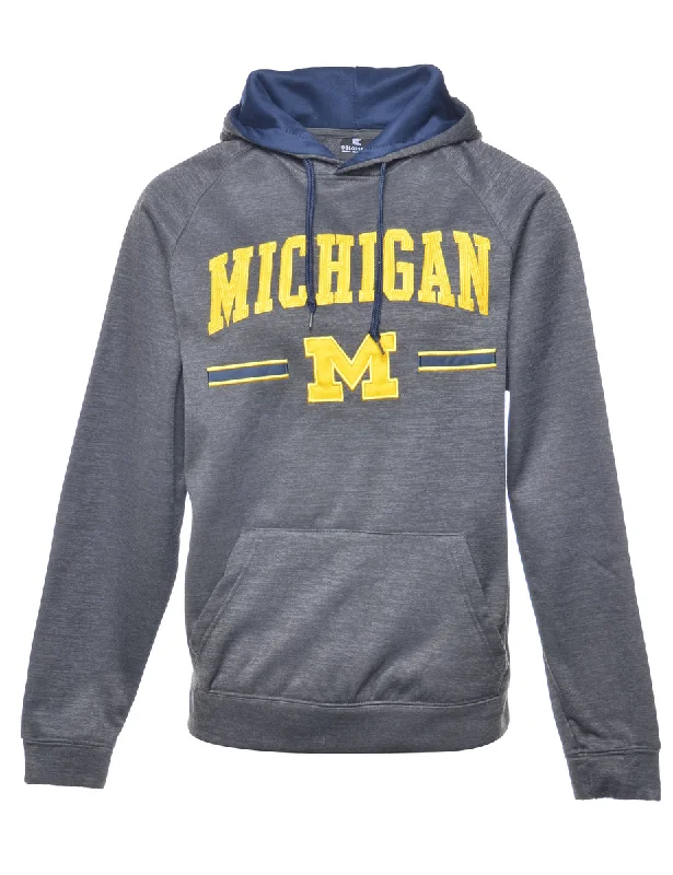 Michigan Patched Hoodie - S Hoodie Sweatshirt Pullover