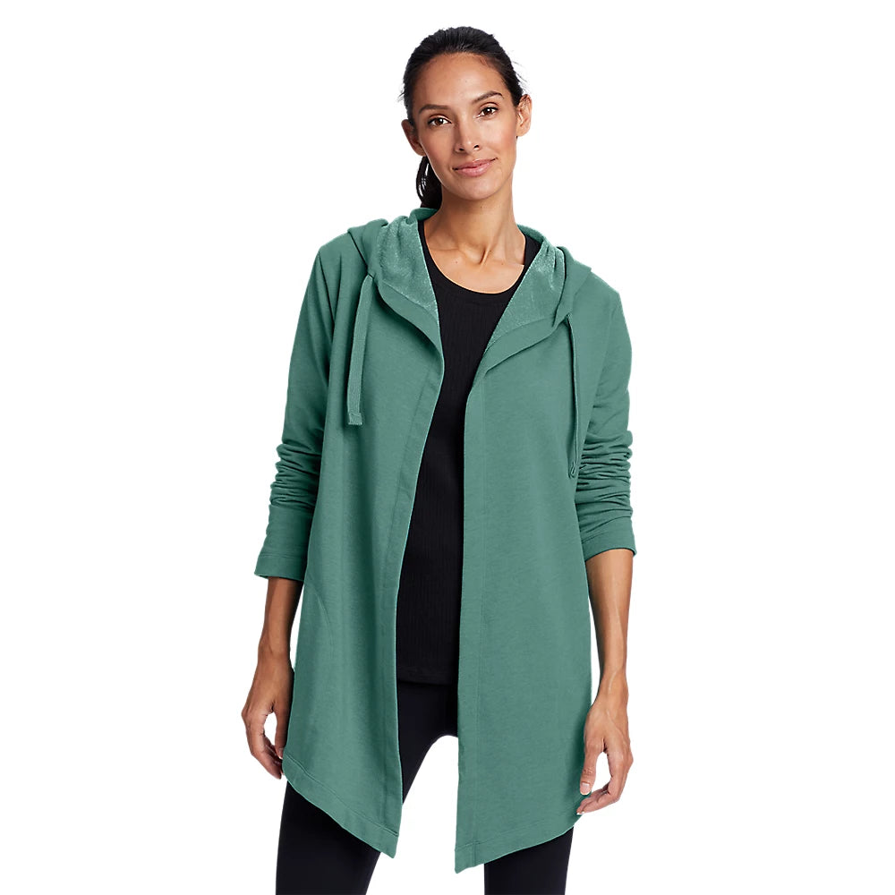 Women's Camp Fleece Hoodie Wrap Hoodie with Reflective Safety Nightwear