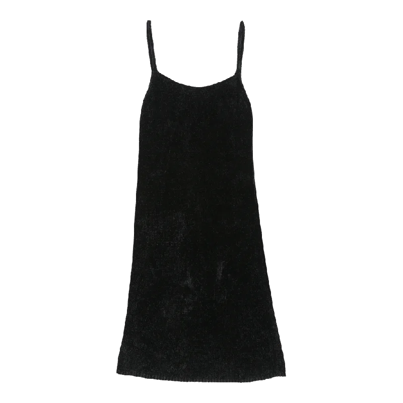Krizia Dress - Large Black Viscose Blend A-Line Day Work