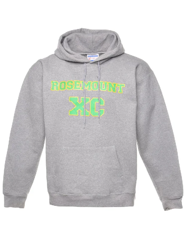 Rosemount Printed Hoodie - M Hoodie with Strings Custom Fit Adjustable