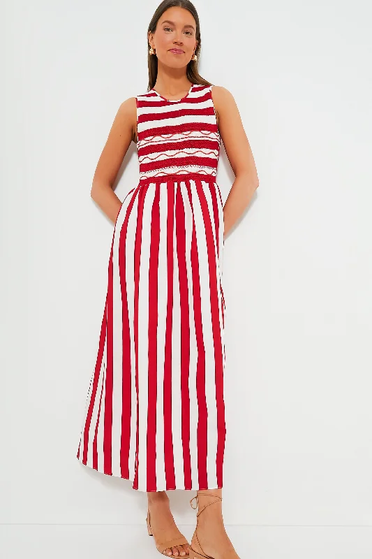 Strawberry Stripes Gioia Dress Tunics Distressed trendy