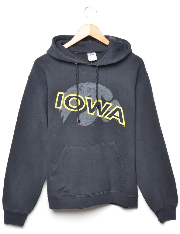 Jerzees IOWA Printed Hoodie - M Hoodie with Oversized Fit Loose Comfortable