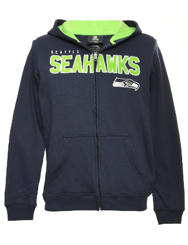 NFL Hooded Sports Sweatshirt - M Hoodie with Double Zipper Versatile Adjustable