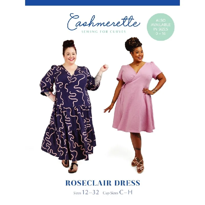 Cashmerette Sewing Patterns Roseclair Dress Tunics Distressed trendy