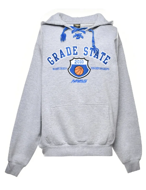 Basketball Printed Hoodie - M Hoodie with Elastic Cuffs Stretchable Comfortable