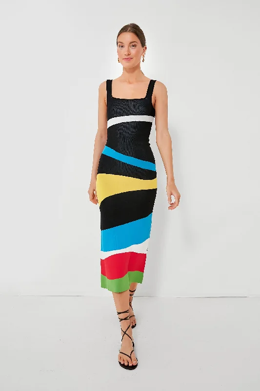 Marble Wave Katie Dress Halter Neckline Beach